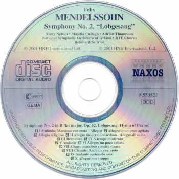 CD Felix Mendelssohn-Bartholdy: Symphony No. 2 "Lobgesang"