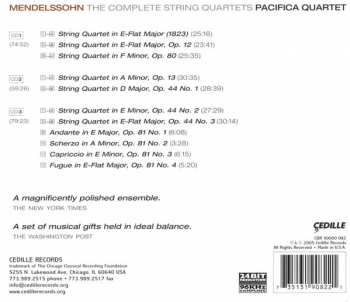 3CD Felix Mendelssohn-Bartholdy: The Complete String Quartets