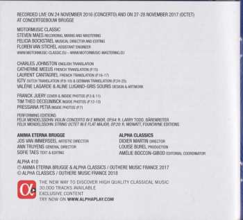 CD Felix Mendelssohn-Bartholdy: Violin Concerto - Octet - Songs