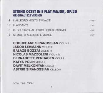 CD Felix Mendelssohn-Bartholdy: Violin Concerto - Octet - Songs