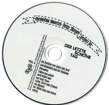 2CD Felix Meyer & Project Île: Der Letzte Schöne Tag - Live