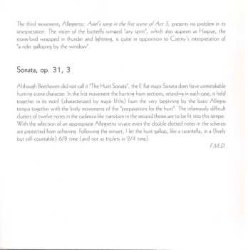 CD Ludwig van Beethoven: Klaviersonaten Opus 31