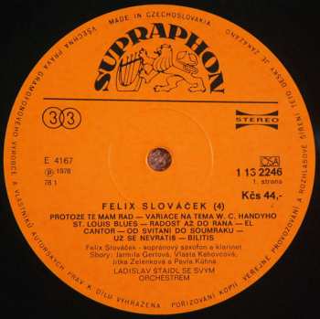 LP Felix Slováček: 4