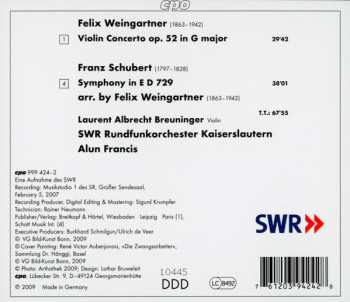 CD Franz Schubert: Violin Concerto