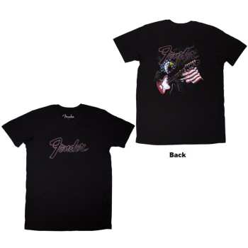 Merch Fender: Fender Unisex T-shirt: Eagle (black) (back Print) (small) S