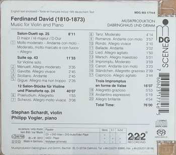 SACD Ferdinand David: Music For Violin And Piano
