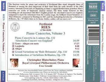 CD Royal Liverpool Philharmonic Orchestra: Piano Concerto, Op. 132 'Farewell To England' Grand Variations On 'Rule Britannia'