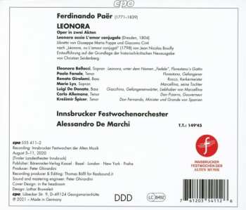 2CD Carlo Allemano: Leonora