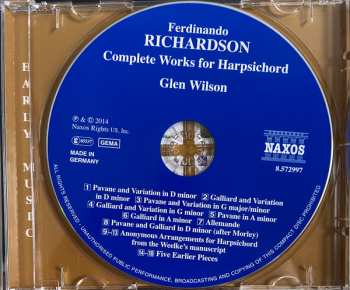 CD Glen Wilson: Complete Works For Harpsichord