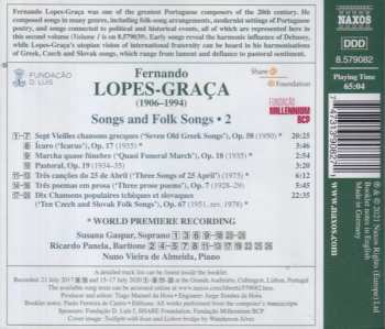 CD Fernando Lopes-Graça: Songs and Folksongs 2