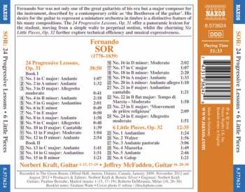 CD Norbert Kraft: Fernando Sor: 24 Progressive Lessons, Op. 31; 6 Little Pieces, Op. 32