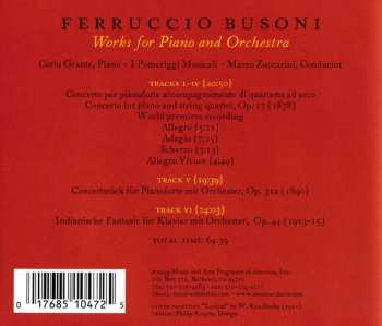 CD Ferruccio Busoni: Works For Piano And Orchestra