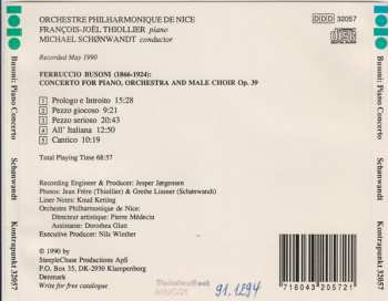 CD Michael Schønwandt: Concerto For Piano, Orchestra And Male Choir Op. 39
