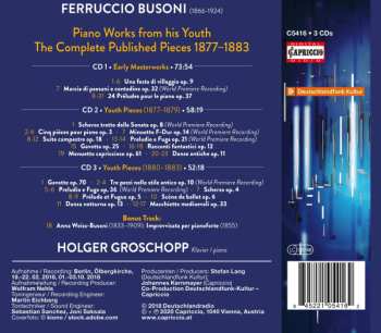 3CD Ferruccio Busoni: Early Masterpieces