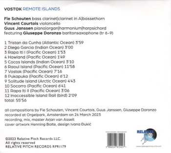 CD Vincent Courtois: Vostok Remote Islands LTD