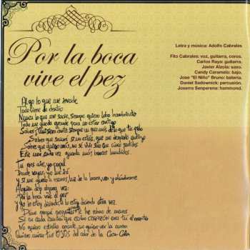 CD Fito & Fitipaldis: Por La Boca Vive El Pez