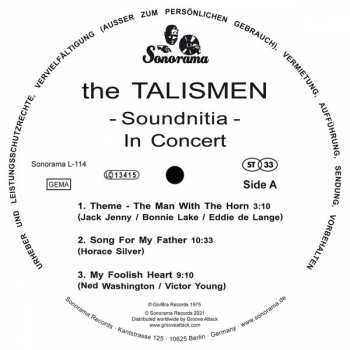 LP Fitz Gore & The Talismen: Soundnitia