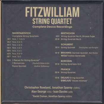 15CD/Doos Fitzwilliam String Quartet: Complete Decca Recordings LTD