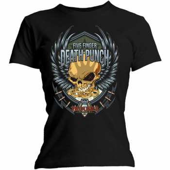 Merch Five Finger Death Punch: Dames T-shirt Trouble 