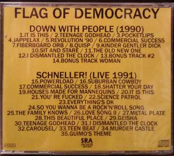 CD Flag Of Democracy: Down With People + Schneller!