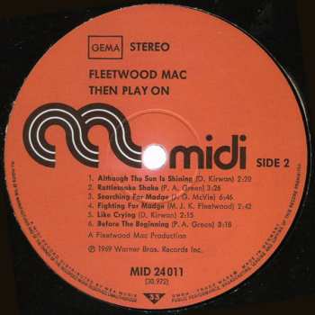 LP Fleetwood Mac: Then Play On