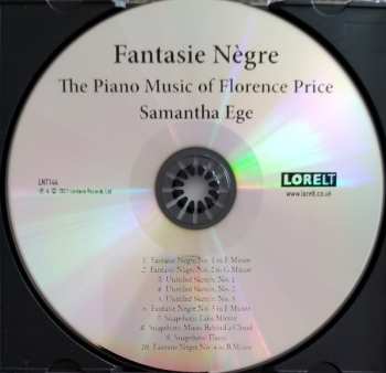 CD Florence B. Price: Fantasie Nègre: The Piano Music Of Florence Price