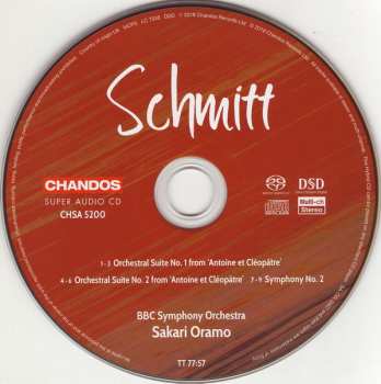 SACD BBC Symphony Orchestra: Suites From ‘Antoine Et Cléopâtre’ / Symphony No. 2
