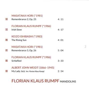 SACD Florian Klaus Rumpf: A Mandolin's Guide To Hamburg