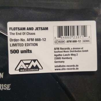 LP Flotsam And Jetsam: The End Of Chaos LTD | PIC