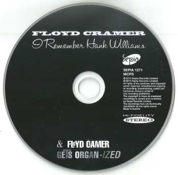 CD Floyd Cramer: I Remember Hank Williams / Floyd Cramer Gets Organ-ized