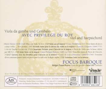 CD Focus Baroque: Avec Privilege Du Roy