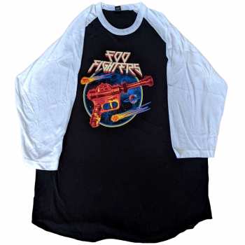 Merch Foo Fighters: Foo Fighters Unisex Raglan T-shirt: Ray Gun (black & White) (small) S