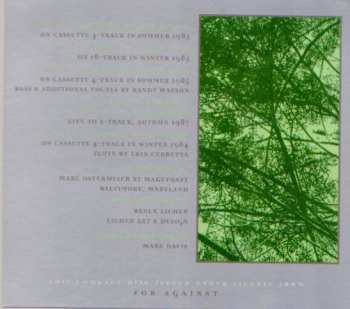 CD For Against: In The Marshes