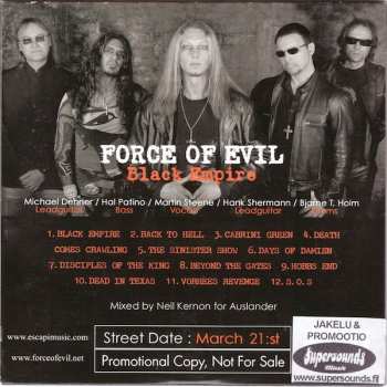 CD Force Of Evil: Black Empire