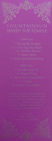 LP Fountainsun: Sweep The Temple LTD | NUM