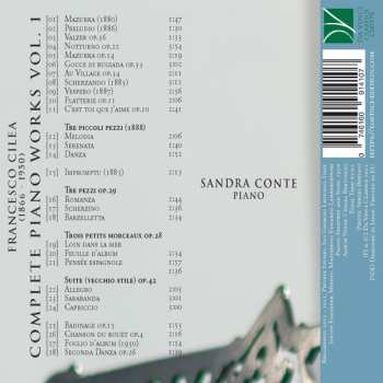 CD Francesco Cilea: Complete Piano Works Vol. 1
