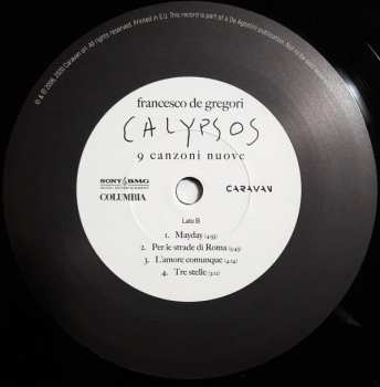 LP Francesco De Gregori: Calypsos (9 Canzoni Nuove)