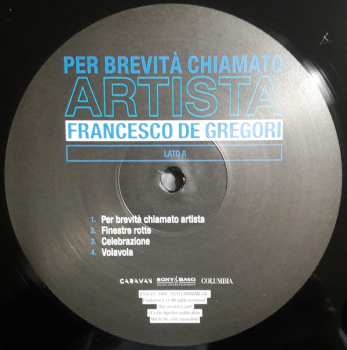 LP Francesco De Gregori: Per Brevità Chiamato Artista