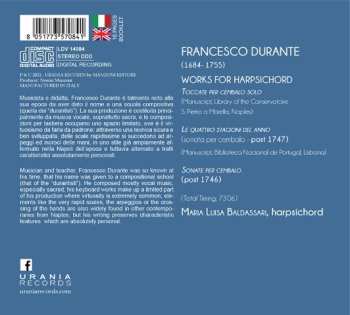 CD Francesco Durante: Works For Harpsichord DIGI