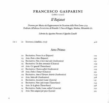 3CD Filippo Mineccia: Il Bajazet (1719)