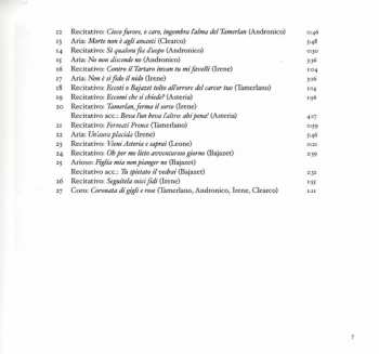 3CD Filippo Mineccia: Il Bajazet (1719)