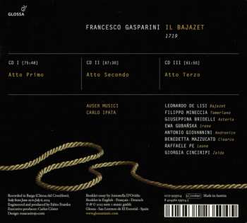 3CD Filippo Mineccia: Il Bajazet (1719)