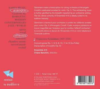 CD Francesco Geminiani: Concerti Grossi & La Follia