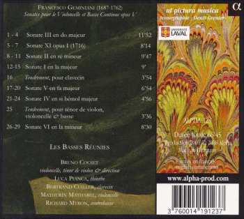 CD Francesco Geminiani: Sonates Pour Violoncelle Avec La Basse Continue
