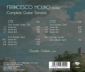 2CD Francesco Molino: Complete Guitar Sonatas