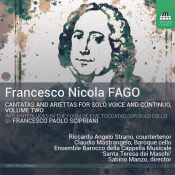 CD Sabino Manzo: Cantatas For Solo Voice And Continuo, Volume Two