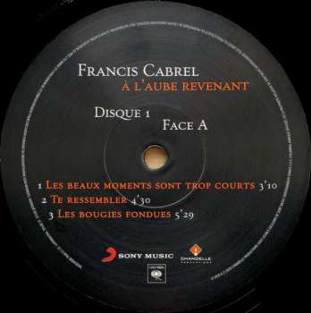 2LP Francis Cabrel: À L'aube Revenant