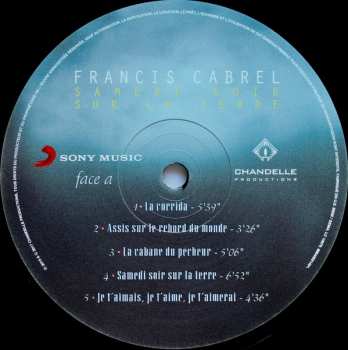LP Francis Cabrel: Samedi Soir Sur La Terre