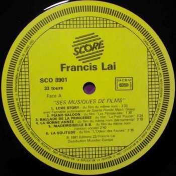 LP Francis Lai: Ses Musiques De Films