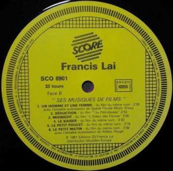 LP Francis Lai: Ses Musiques De Films